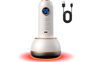 AISEELY Massaggiatore Anticellulite Professionale, Vibrastone Massaggio con Funzione di Riscaldamento Vibrazione, 20 Massaggio Combinazioni per Mani, Schiena Gua e Piedi per Rilassare I Muscoli