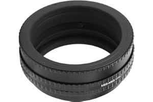 Sxhlseller Focusable Helicoid Adapter, 17-31 mm Adjustable Focusing Tube Adapter Ring for Macro Photography, Magnification Macro Lens Focusing Tube for M65 Helicoid Mounting
