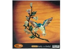 Inlaystickers Adhesivo para guitarra y bajo, diseño de colibrí DX B-143HB-14