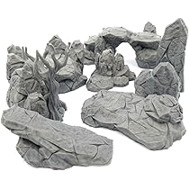 Mur De Construction Ruiné,Paysage De Terrain Pour Table Et RPG 28-32 Mm