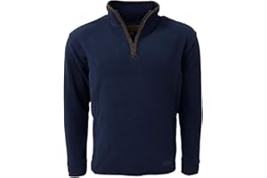 GAME TECHNICAL APPAREL Game Mens Stanton Fleece Pullover Winter Warm Half Zip Jumper