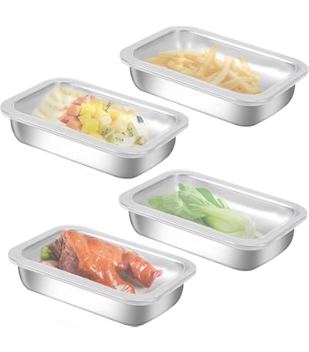 Set 3 Vaschette Panatura In Acciaio Inox - 32,5x17,5x6,5 Cm Per Cucina Professionale E Casa - Foto 10