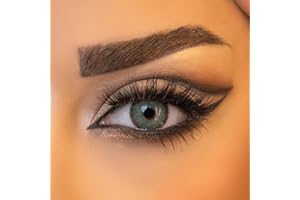 VENUS CONTACT LENSES Venus® Grüne Kontaktlinsen Ohne Stärke - 0.00 Dioptrien - Weiche Jahreslinsen Green Contact Lenses für Damen & Brillenträger - 1 Paar (2 Stück) - Grün