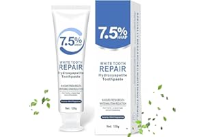 Srcasy Hydroxyapatite Toothpaste UK, 7.5% Hydroxyapatite, Mint Flavor, Fluoride-Free, Enamel Repair, Sensitivity Relief, Cavity Prevention, Fresh Breath, 4.23oz (120g) Toothpaste