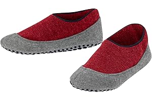 Falke unisex bambini Cosy Slipper pantofole a calzino suola gommata antiscivolo migliore aderenza spesse calde interno imbottito traspiranti termoregolanti antiodore lana vergine 1 paio