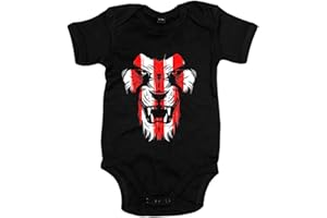 DIVER BEBÉ Body bebé cara león colores para aficionados del fútbol de Bilbao