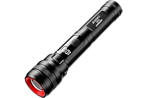 ‎ASORT ASORT LED Taschenlampe Extrem Helle 15000 lumen Aufladbar Zoom taschen lampe mit 5 Lichtmodi IPX67 Wasserdichte Mini Taschenlampen für Camping, Wandern, Angeln, Outdoor, Notfäll