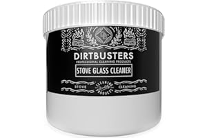 Dirtbusters Stove Glass Cleaner, Powerful Pro Cleaning Paste For All Log Burner, Stove & Fireplace Window & Glass (500g)
