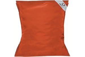 deco arts Pouf Géant XXL Intérieur et Extérieur, Déhoussable, Salon, Jardin, Terracotta