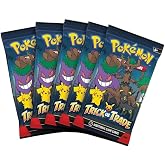 Pokemon Trick or Trade (3 Kart) G&uuml;&ccedil;lendirici Paketi - 2024 Serisi - x5 Lot - Cosmos Folyoya &Ouml;zel