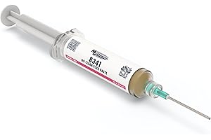 MG Chemicals 8341 No Clean Flux Paste, 10 ml Pneumatic Dispenser (Complete with Plunger & Dispensing Tip)