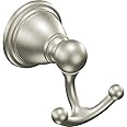 Moen YB2203BN Brantford Traditional Double Robe or Towel Hook for Kitchen or Bathroom, Brushed Nickel