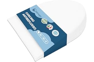 DOLCI SOGNI - Cuscino Letto Antireflusso a Cuneo - Rialzo Letto per Reflusso - Antireflusso Cuscino per Reflusso Gastroesofageo Supporto Triangolo Alza Materasso 35x30x6 cm