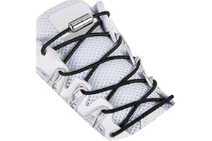 DALLAR Cordones Elásticos Sin Atar - Cordones Redondos Ajustables y Resistentes - Aptos en Botas, Zapatos y Zapatillas - Para Niños y Adultos