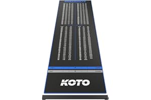 KOTO DARTS KOTO - Tapis de Fléchettes Checkout Oche 285 x 80 cm, Haute Qualité, Oche Réglable, Revêtement Antidérapant