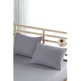 Formeya Ranforce%100 Pamuk Yastık Kılıfı 2 Adet 50 * 70 Kapaklı, Gri