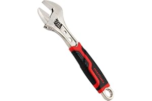 MAXPOWER Regulowany klucz 8"/200 mm z miękkim uchwytem, bardzo szeroki regulowany klucz kluczowy z maksymalną mocą otwierania 30 mm