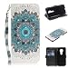 Produktbild Funluna Motorola Moto E5 Hülle, 3D Pfau Muster Flip Handy Ledertasche Stoßfest Klapphülle Handytasche Slim Brieftasche mit Trageschlaufe Ständer Kartenfächer Magnetverschluss Shell