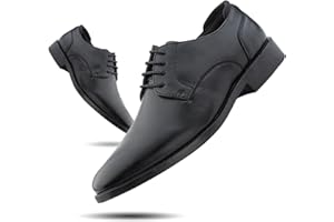 Hitmars Oxford Shoes Men Office Wedding Derby Formal Shoes Lace Up Shoes Brogue Dress Business Black Brown Size 6-12 UK
