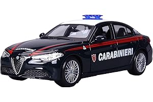 Bburago 18-01458 Alfa Romeo Stelvio Carabinieri – scala 1:24 – modellino in metallo – colore: livrea Carabinieri italiana
