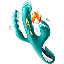 G-Spot Rabbit Vibrator - 3 in 1 Dildo Sex Toys with 5 x 10 x 7 Thrust  Vibration Modes Vibrator Sets for Women, Silicone Vibrators Dildos Clitoris  Stimulator Erotic Sex Toy for