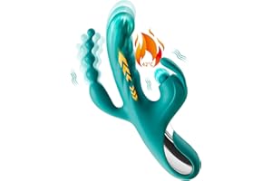 G-Punkt Rabbit Vibrator - 3 in 1 Anal Dildo Sex Toys mit 5 * 10 * 7 Thrust Vibrationsmodi Vibratorensets für Frauen, Silikon 