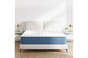 wowttrelax Double Mattress, 8 Inch 4FT6 20.5cm Double Pocket Sprung Memory Foam Mattress with Breathable Fabric, Medium Firm Feel - 7-Zone Orthopaedic Mattress