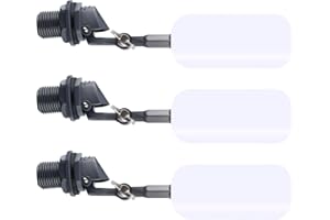 Tatuo 3 Pezzi Affidabile Acqua Galleggiante Valvola a Sfera Spegnere 1/2 Pollici Riempimento Automatico Umidificatore Serbatoio Acqua, Valvola a Sfera Acqua, Stagno Galleggiante Sostituzione Valvola