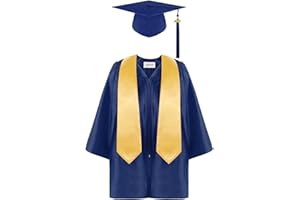 Allbestop Blau Abschluss Stola Für Kinder Unisex Abschluss Talar Doktorhut Und Quaste Graduation Hat Abschluss Robe Abschluss Hut Deko Abschluss Hut Kinder Kinder Akademischer