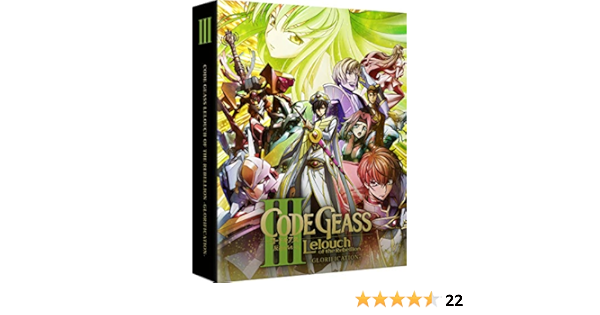 Code Geass Lelouch Of The Rebellion 3 Glorification Collector S Edition Blu Ray Amazon Co Uk Goro Taniguchi Dvd Blu Ray