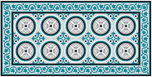 The Big Circus tapilino-rosa-bleup-65180 Vinyl Mat 65 x 180 cm Multi-Coloured
