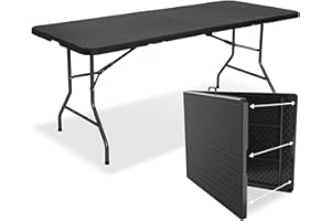 LifeGoods Table Pliante Exterieur - Table Camping Pliante - Table de Jardin Exterieur - Tables à Manger de Jardin - Table Pliable - Table Pique Nique Pliante - Table Pliante Interieur - 180 cm