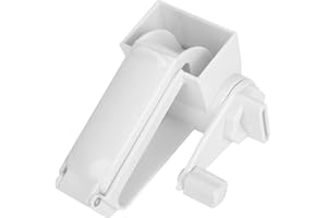 ZHUOLONG Grattugia rotativa manuale per formaggio, trituratore per affettatrice per verdure in acciaio inossidabile(bianca)