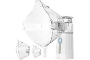 Nebulisateur Inhalateur pour Adultes et Enfants, Aerosol Rechargeable USB-C avec Conception Portable, Facile à Utiliser et Propre, Silencieux, Atomisation Efficace pour La Maison et Les Voyages