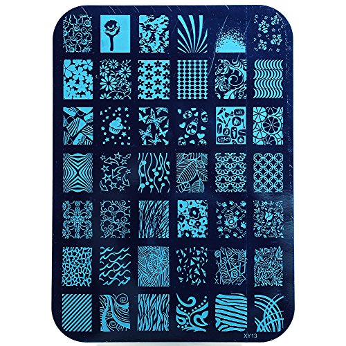 Bei wang Large Nail Art Polish Manicure Stamping Image Plate Template DIY Decoration (XY-13)