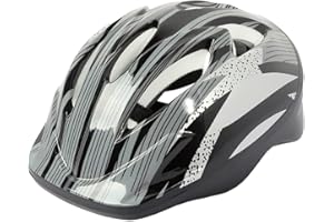 UOZONIT Exclusky Casque de vélo réglable pour enfants de 5 à 12 ans, respirant, réglable, casque de protection (50 à 57 cm)