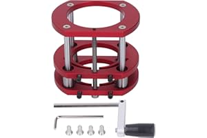 PLPLAAOO Sollevatore Fresatrice, Base di Sollevamento Per Fresatrice in Acciaio Inossidabile in Lega di Alluminio, Base del Sistema di Sollevamento Per Tavolo Per Fresatrice con Morsetto a 4 Griffe