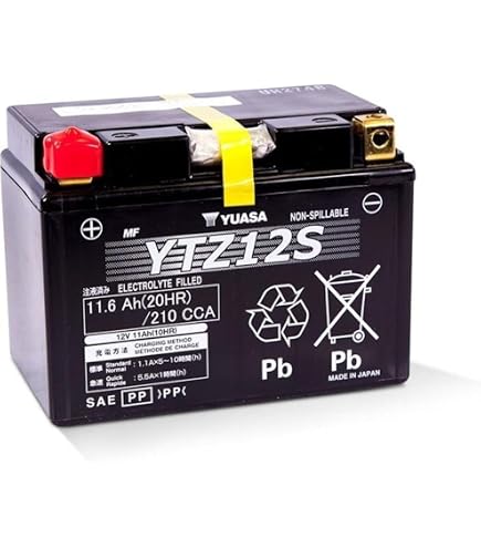 Original YUASA YTZ12S Battery For Yamaha T-MAX 530 (2017-2018) – 11.6Ah, 210 CCA 7 thumbnail image