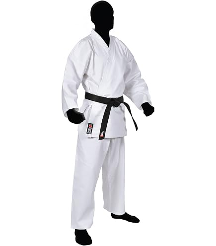 Kimono De Karaté Kumite 12 Oz - 100% Coton, Coupe Moderne, Manches Et Jambes Longues - Blanc - 13