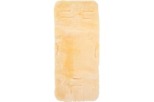 Merauno® Baby lambskin inlay pram seat pad / seat insert for buggy baby seat jogger baby cot cot cot natural fur medically tanned sheepskin universal 80 cm x 35 cm washable (medical)
