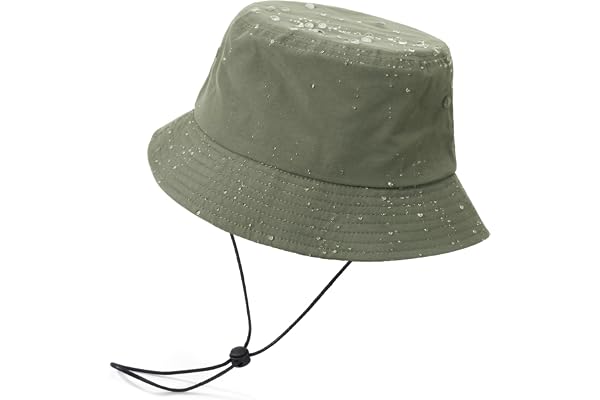 TAGVO Chapeaux de Seau Imperméable Femme Léger à Séchage Rapide Chapeau de Soleil de Pliables Chapeau de Pêcheur pour Femmes Hommes 56-64 cm