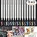 Produktbild Metallic Marker Brush Stifte, Aoyooh 15 Stück Metallic Permanent Marker - Ideal für Kartenherstellung DIY Fotoalbum Gästebuch Gebrauch auf Papier Glas Kunststoff Keramik Öpferei Stein