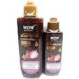 WOW Red Onion Black Seed Oil Shampoo & Conditioner Combo Pack With Red Onion Seed Oil Extract, Black Seed Oil & Pro-Vitamin B5 (Shampoo 200ml + Conditioner 100ml)