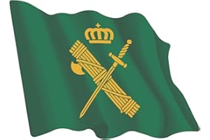 Artimagen Pegatina Bandera ondeante Guardia Civil 65x50 mm.