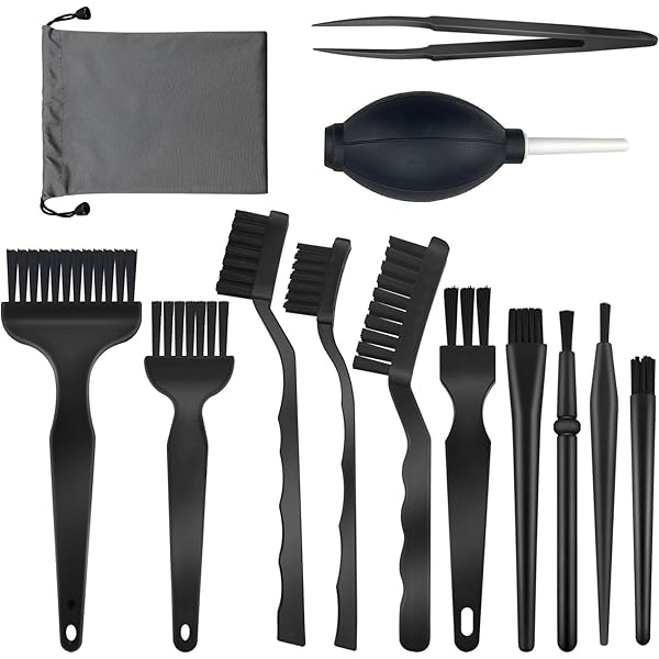 Kit Pulizia Polvere 4-in-1 Androxeda - Spazzole Antistatiche E Pinzette Per PC, Tastiere E Elettronica - Foto 7