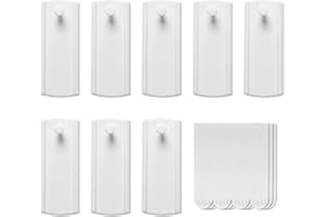 JELLYSUB Large Universal Frame Hanger, 8 Picture Hangers, 12 Large Removable Adhesive Strips, Damage Free Picture Hanging Hooks Heavy Duty, No Nails Picture Hooks