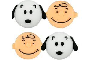 TCPENG® Thumb Grip Caps Compatible with Nintendo Switch/OLED/Switch Lite, Soft Silicone Joystick Grip Cute 3D Analog Stick Cover (Snoopy_Charlie)