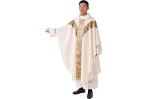 BLESSUME Präst Celebrant Chasuble Katolsk kyrka far massvästar rock