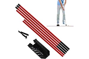 Golf Riktningspinne 7-nivå Justerbar Vinkel med Bärbara Sporttillbehör | Golfträningshjälpmedel För Träning På Driving Range Inomhus Hemma Trädgård Sportklubb Rekreation Tävling Swing Och