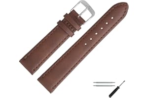 MARBURGER Uhrenarmband 18mm Leder Vegan - Werkzeug Montage Set 53018